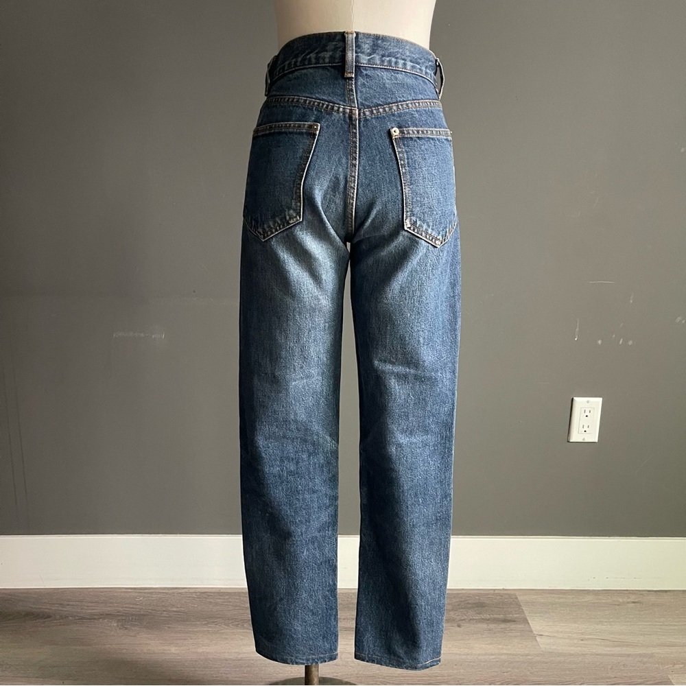 Comptoir des Cotonniers Straight Leg Jeans Medium Wash 100% Cotton Size 38 - Picture 3 of 10